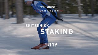 Tips 119 – Langrenn – Skiteknikk Staking [upl. by Aikat]