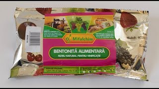 Limpezirea vinului in mod natural cu BENTONITA ALIMENTARA [upl. by Yolane]