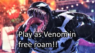 How to play as Venom in Marvels SpiderMan 2 freeroam [upl. by Dwayne]