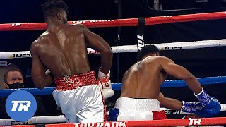 Heavyweight KO That Had Everyone Talking  Ajagba Ends Howard Super Slow Motion  Efe Back Sat ESPN [upl. by Anavrin41]