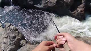 fly fishing Androscoggin river Lisbon Maine small mouth [upl. by Alleoj872]