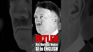 Rare Hitlers Normal Voice  AI English Reproduction  Translated Mannerheim Recording [upl. by Imotih]