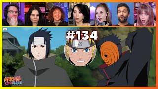 Naruto Shippuden Episode 134  Tobi vs Leaf Ninjas  Reaction Mashup ナルト 疾風伝 [upl. by Einolem]