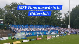 MSV Fans Auswärts beim FC Gütersloh FCG  MSV 01 [upl. by Giacinta]