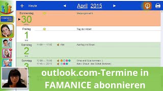 outlookcomTermine im Familienkalender abonnieren FAMANICE PRO [upl. by Ebert473]