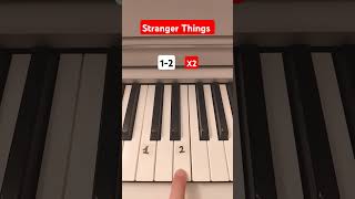 Stranger Things 🎃  Easy Piano Tutorial  shorts piano halloween pianotutorial [upl. by Mizuki]