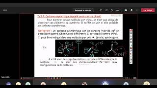 chimie organique part 6 stéréochimie ou isomérie stérique [upl. by Honna]