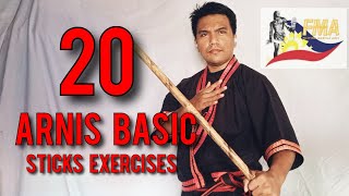 20 Arnis Basic Sticks Exercises [upl. by Toland]