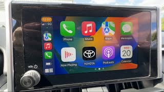 FULL TUTORIAL of Toyota’s New Software System  with apple CarPlay [upl. by Anoif122]