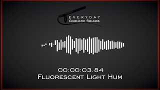 Fluorescent Light Hum  HQ Sound Effect [upl. by Dihgirb]