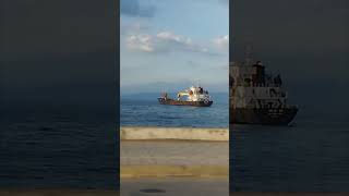 amazing empty cargo vessel spotted sea seasideship viral shorts [upl. by Cod]