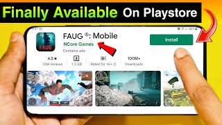 FAUG New Indian Game Available On PlayStore  Full Details  FAUJI Mobile nCore Games Tip amp Reality [upl. by Seabrooke]