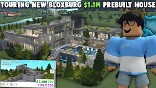 TOURING the NEW 11M BLOXBURG UPDATE PREBUILT MODERN HOUSE [upl. by Aieka]