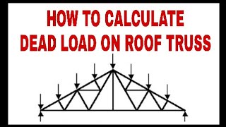 Roof Truss  Dead Load  Live Load  Wind Load Calculations part  1 2021 [upl. by Gilman]