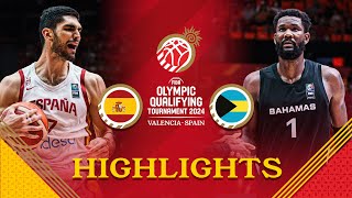 Final Spain 🇪🇸 vs Bahamas 🇧🇸  Highlights  FIBA OQT 2024 Spain [upl. by Certie511]