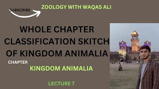 Classification of animals Overall classification of animals from kingdom animalia 1st year biology [upl. by Richma]