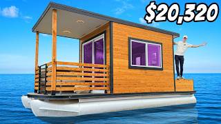 We Built a Luxury Home inside our Homemade Houseboat [upl. by Frick]