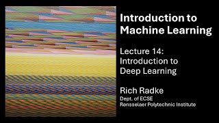 Introduction to Machine Learning Lecture 14 Introduction to Deep Learning [upl. by Hermia79]