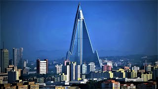 North Koreas Empty Spaceshiplike Ryugyong Hotel [upl. by Canica]