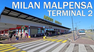 MILAN MALPENSA AIRPORT TERMINAL 2  ITALY 2024 4K [upl. by Ainoloppa]