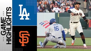 Dodgers vs Giants Game Highlights 41223  MLB Highlights [upl. by Palestine165]