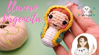 llavero virgencita amigurumi  Tejidos Penny´s ens [upl. by Wakefield681]