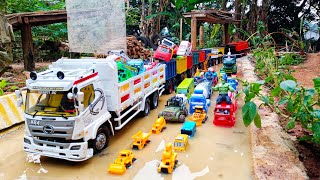 Wow  Mobil Truk Rc Tronton Panjang Bongkar Mobil Mobilan Truk Pemadam Truk Pasir Bis Telolet [upl. by Kirkwood288]