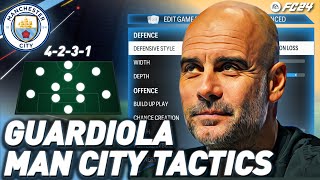 GUARDIOLAS MANCHESTER CITY 4231 TACTICS IN EA FC 24 [upl. by Elysha373]