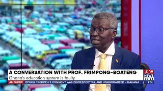 We have not even started the fight against corruption  Prof FrimpongBoateng [upl. by Latton92]