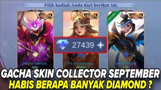 GACHA SKIN COLLECTOR SEPTEMBER ML  SKIN ATLAS COLLECTOR BUTUH BERAPA DIAMOND  SKIN COLLECTOR ATLAS [upl. by Alphonsine613]