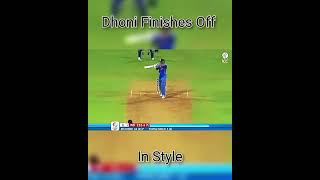 DHONI finishes off in style [upl. by Narib]