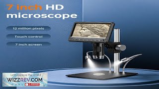 INSKAM 331A 1600X 12MP HDMI USB Digital Microscope Camera 7quot LCD Screen Review [upl. by Hera4]