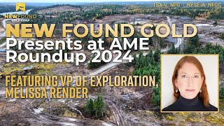 New Found Gold VP of Exploration Presents at AME Roundup 2024 TSXV NFG NYSEA NFGC [upl. by Jona533]