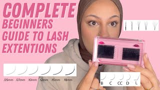 LASH EXTENSIONS BEGINNERS GUIDE Ep1 Curls Diameters ampVolume Safety Very Detailed [upl. by Ydnarb225]