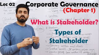 02 Stakeholder and its Types  Corporate Governance BBAMBA [upl. by Yde400]