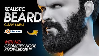 How to Create Beard Simple And Clean in Blender Full Guide [upl. by Boylston]