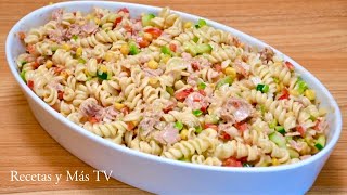 Ensalada de Pasta con Atún con un Riquisímo Aderezo [upl. by Eniamreg]