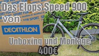 Decathlon Das Elops Speed 900 Top Design für 400€ Unboxing und Montage [upl. by Ahsinar]