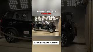 MAHINDRA SCORPIO CRASH TEST 5 STAR RATEtrending shorts scorpio mahindra crashtest global ncap [upl. by Gamal]