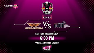 Match 20  GURJAR GEMS vs NIIF  JFSC CORPORATE SUPER SERIES 2024 [upl. by Gustin]