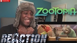 Zootopia Official Sloth Trailer 1 2016  Disney  REACTION [upl. by Nuawd]