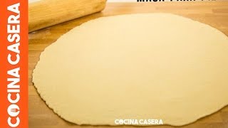 Como hacer Masa de pizza casera facil y esponjosa [upl. by Yllor]