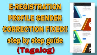 POEA Eregistration Profile Gender Correction Fixedtagalog [upl. by Laven]