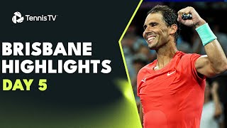 Nadal Faces Kubler Dimitrov amp Hijikata Also Feature  Brisbane 2024 Day 5 Highlights [upl. by Aryaz]