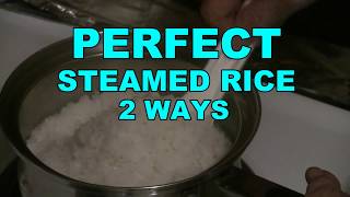 Secret To Cook Perfect Steamed Rice 2 Ways To Make Perfect Rice Rice Cooking Secrets [upl. by Caputto269]