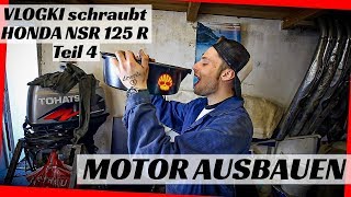 VlogKI schraubt  HONDA NSR 125 R Teil 4 Motor ausbauen [upl. by Notlok976]