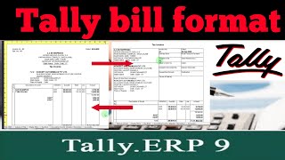 Tally bill format  Tally bill format setting  tally bill format change  change tally bill format [upl. by Judi]