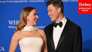 Colin Jost Jokes About Wife Scarlett Johansson At The White House Correspondents Dinner [upl. by Greenburg]