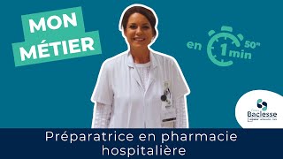 Mon métier en 1 min 50  Préparateur en pharmacie [upl. by Lilahk]