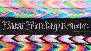 DIY Fishtail Friendship Bracelet  SoCraftastic [upl. by Notkcorb]